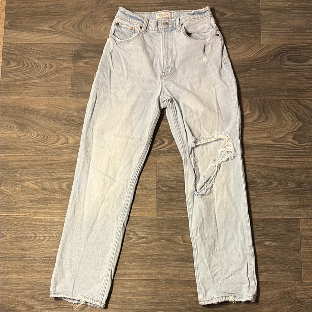 Vintage Abercrombie & Fitch Size 6 Light Wash High Rise Jeans